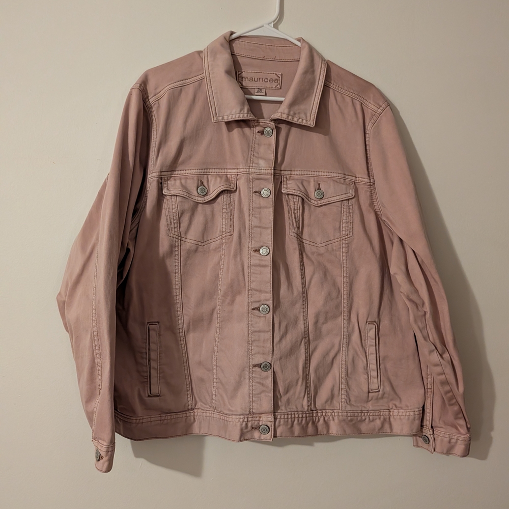 Maurices Pink Denim Jacket